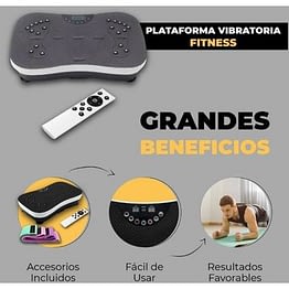 Plataforma Vibratoria Fitness con Juego de Banda Elástica